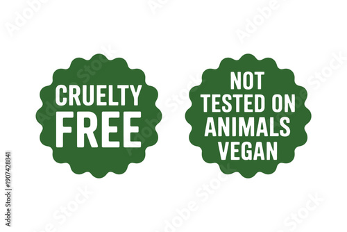 Green Cruelty Free Badge with White Text