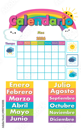 calendario  preescolar