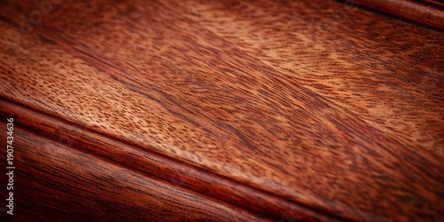 Fotografi Natural rich reddish brown mahogany wood grain texture background