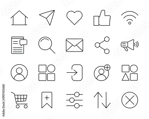 Web icon set.