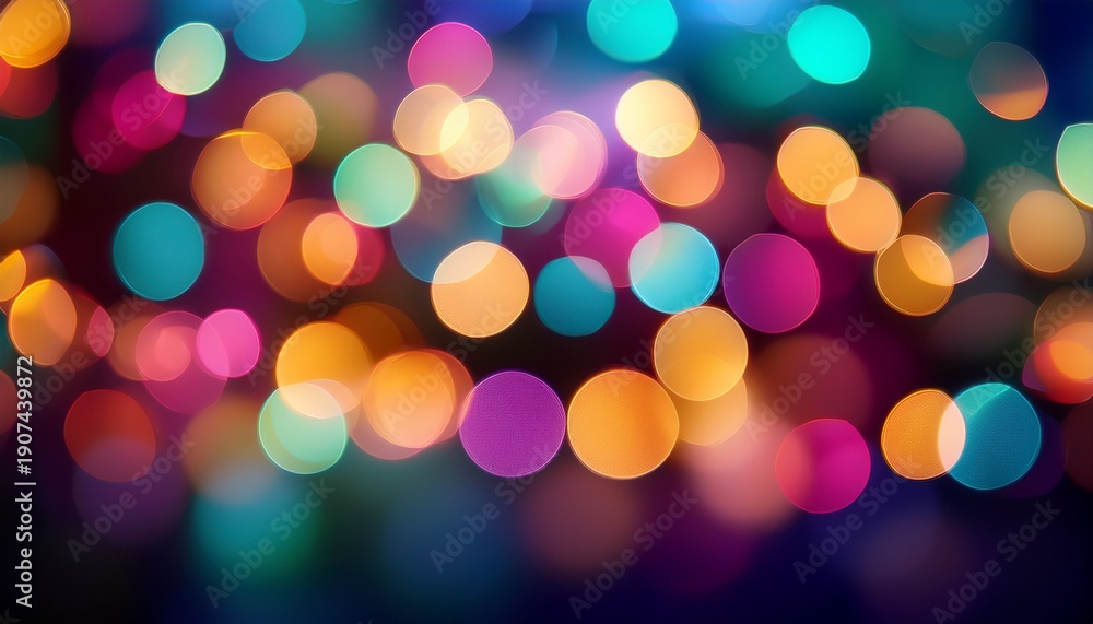 Fototapeta premium Soft Blurred Background Of Colorful Bokeh Lights For Festive Celebration Events Festive Colorful Bokeh Lights Background High Quality