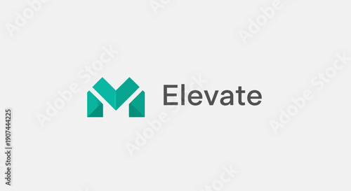 Elevate logo with a stylized green M symbol.