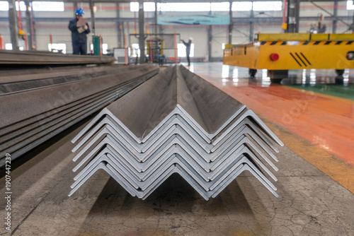 close-up photo, Tower component production workshop