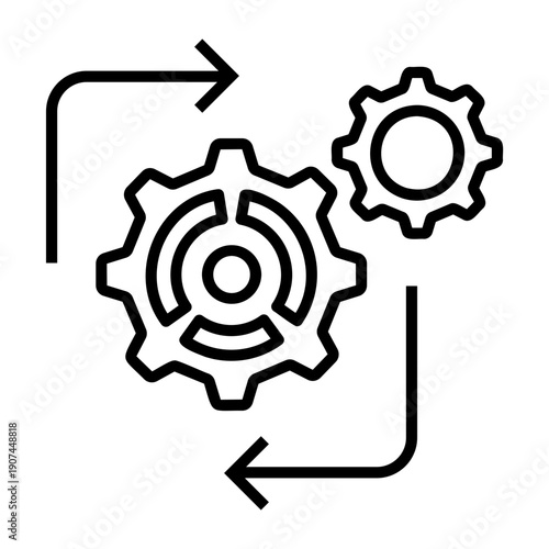 automation Line Icon