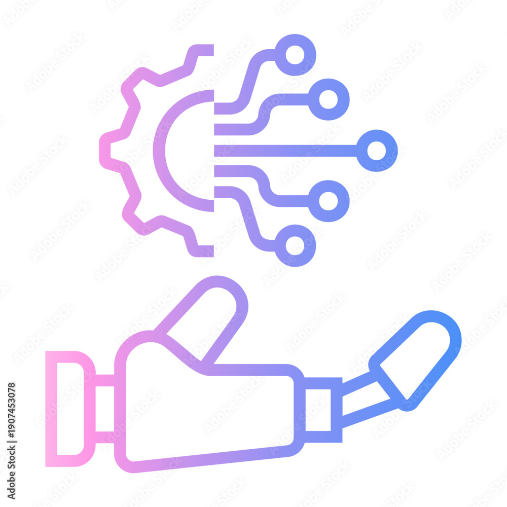 Obraz premium automation Line Gradient Icon