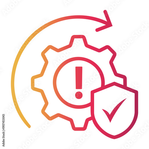 automation Line Gradient Icon