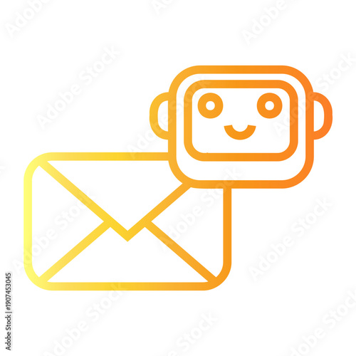 automation Line Gradient Icon