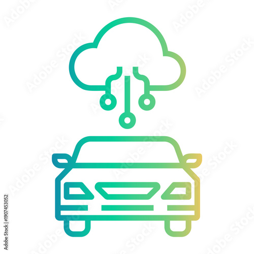 automation Line Gradient Icon