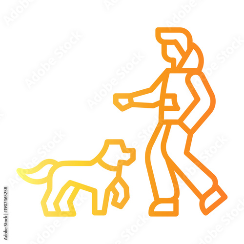 interaction Line Gradient Icon