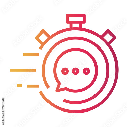 response Line Gradient Icon