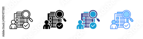 Compliance  icon set multiple style collection