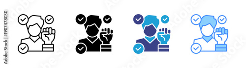 Self icon set multiple style collection