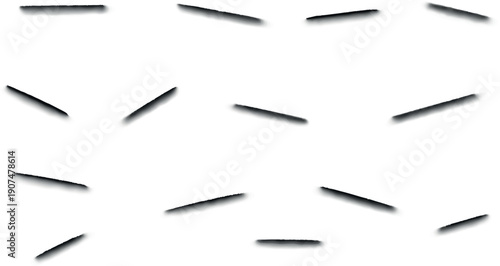 A short shadow effect created by thin stripes or surfaces. Simulating a shadow mass where an object can be inserted on top.