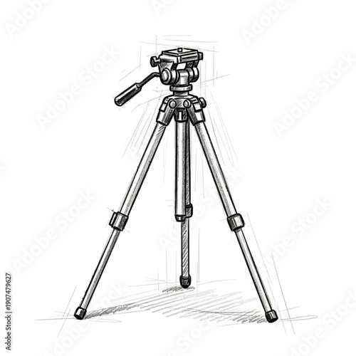 Camera Tripod Sketch