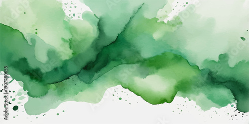 Abstract watercolor map of Europe and the world