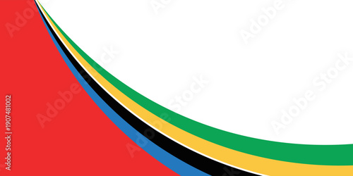 Colorful sport background for olympic international tournament in Paris france 2026. Abstract wave geometric color background with sport athletic style for world sport event. eps10