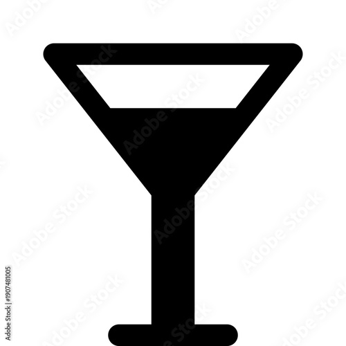 martini glass vector icon