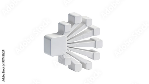 A 3d illustration concept showing a stack of books and steel bars arranged like a staircase symbol for business growth and success with a black arrow pointer icon moving up the metal steps