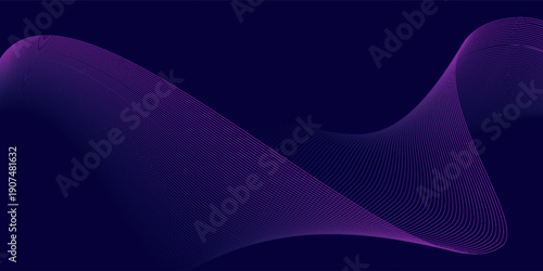 Abstract glowing wave lines on light blue background. Modern flowing wavy lines. Dynamic wave pattern. Futuristic concept. Suit for banner, poster, cover, brochure, flyer, website