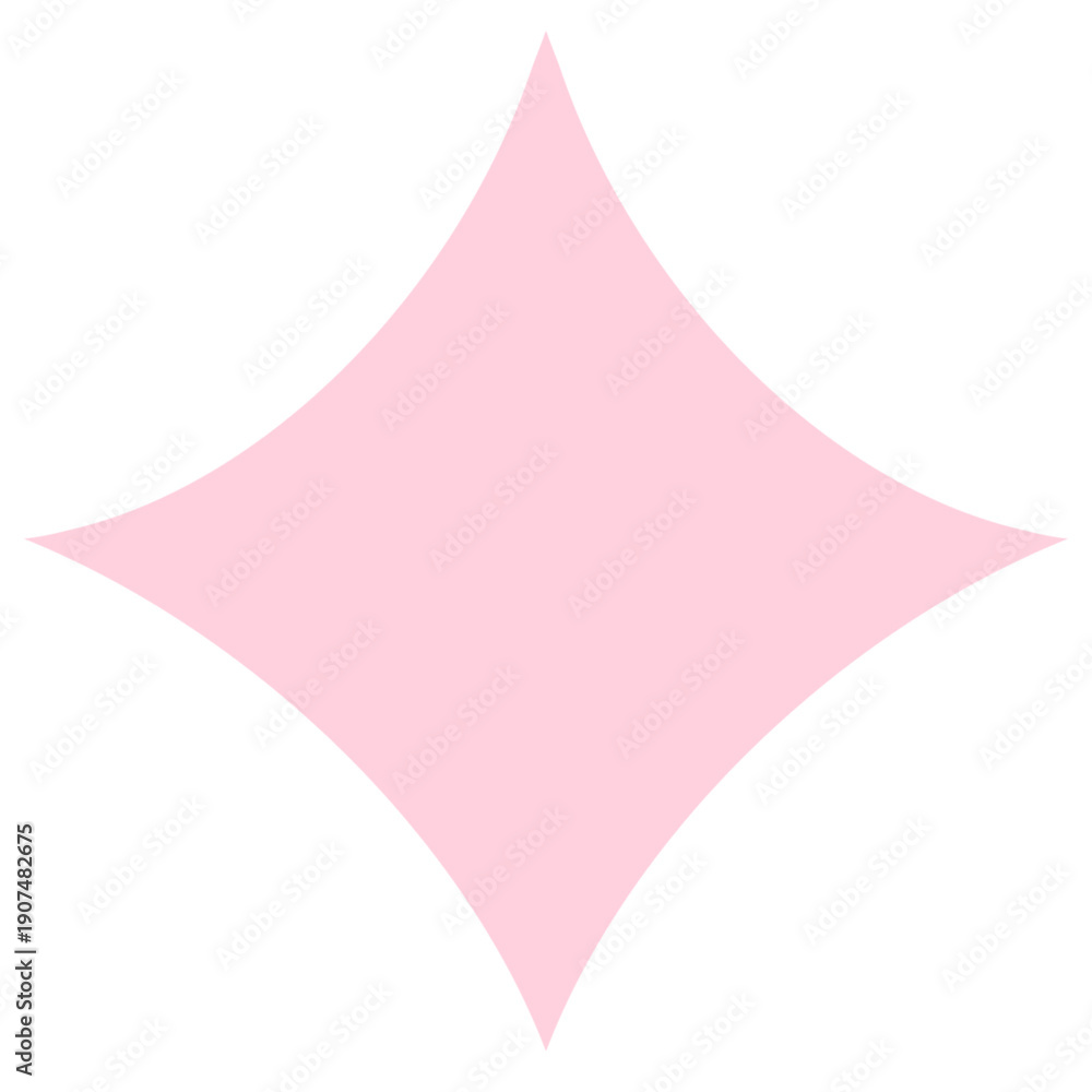 Obraz premium Illustration of sparkling pink star