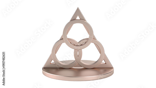 An antique iron doll figurine stands as an old metal symbol of vintage art and design, isolated on white with a wood wheel icon