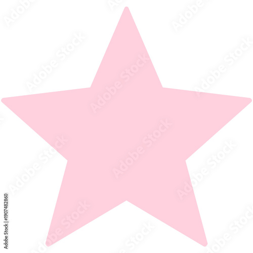 Wallpaper Mural Illustration of a pink star icon  Torontodigital.ca