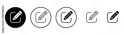 Edit icon vector. edit document sign and symbol. edit text icon. pencil. sign up