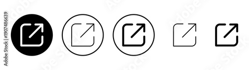 External link icon vector. link sign and symbol. hyperlink symbol