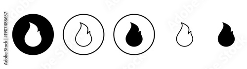 Fire icon vector. fire sign and symbol