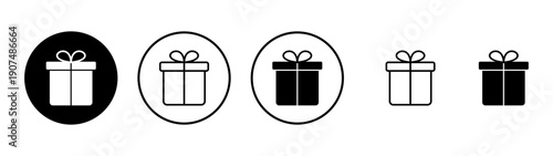 Gift icon vector. gift sign and symbol. birthday gift