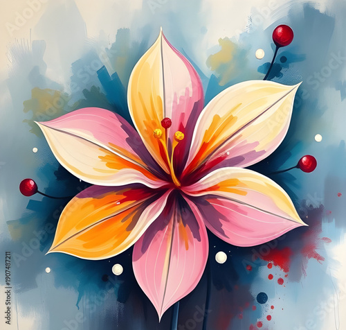 abstract, flower, floral, oilpaint, digital, art, artwork, painting, creative, artistic, texture, brushstroke, strokes, canvas, colorful, vibrant, expressive, aesthetic, beauty, elegant, decorative, d