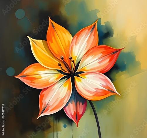 abstract, floral, flower, oilpaint, digital, painting, art, artwork, contemporary, modern, creative, artistic, texture, brushstroke, strokes, canvas, color, colorful, vibrant, expressive, aesthetic, b