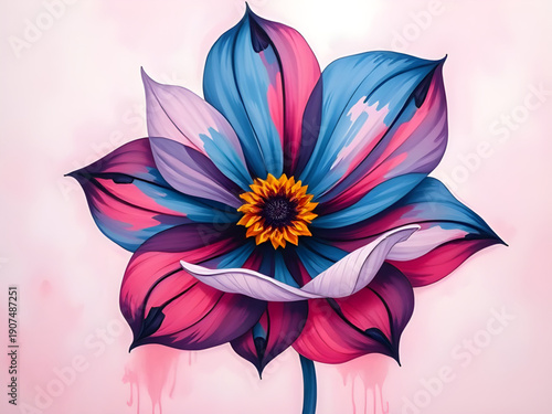 abstract, flower, floral, oilpaint, digital, art, artwork, painting, modern, creative, artistic, texture, brushstroke, strokes, canvas, colorful, vibrant, expressive, aesthetic, beauty, elegant, decor