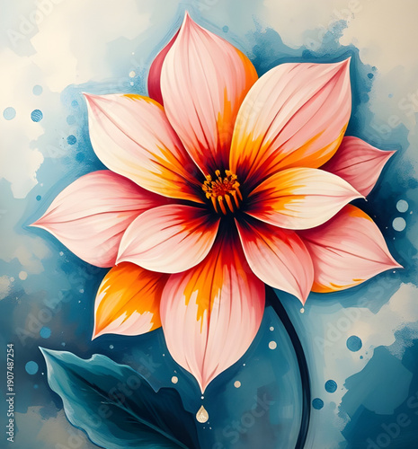 abstract, flower, floral, oilpaint, digital, art, artwork, painting, modern, creative, artistic, texture, brushstroke, strokes, canvas, colorful, vibrant, expressive, aesthetic, beauty, elegant, decor