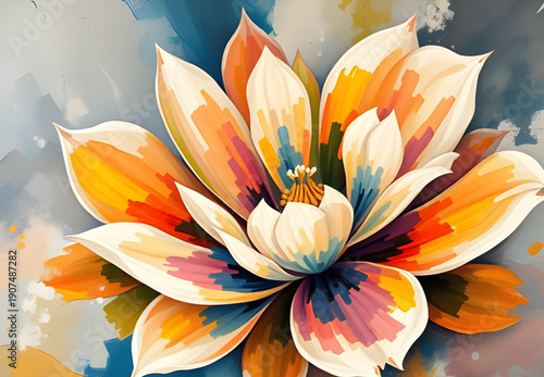 abstract, floral, flower, oilpaint, digital, painting, art, artwork, creative, artistic, texture, brushstroke, strokes, canvas, color, colorful, vibrant, expressive, aesthetic, beauty, decorative, ele