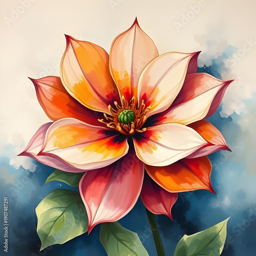 abstract, floral, flower, oilpaint, digital, painting, art, artwork, creative, artistic, texture, brushstroke, strokes, canvas, color, colorful, vibrant, expressive, aesthetic, beauty, decorative, ele