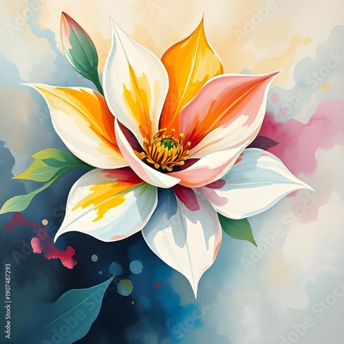 abstract, floral, flower, oilpaint, digital, painting, art, artwork, creative, artistic, texture, brushstroke, strokes, canvas, color, colorful, vibrant, expressive, aesthetic, beauty, decorative, ele