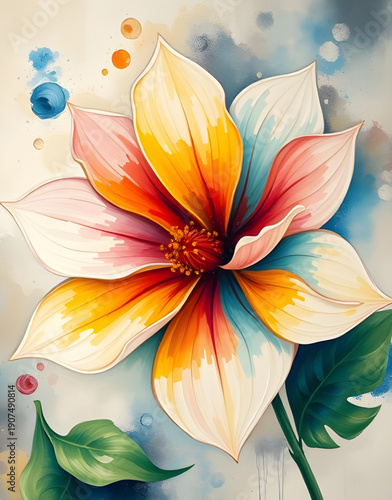 abstract, floral, flower, oilpaint, digital, painting, art, artwork, creative, artistic, texture, brushstroke, strokes, canvas, colorful, vibrant, vivid, expressive, aesthetic, beauty, decorative, ele