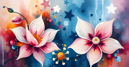 abstract, flower, floral, oilpaint, digital, art, artwork, painting, modern, contemporary, creative, artistic, texture, brushstroke, strokes, canvas, color, colorful, vibrant, expressive, aesthetic, e