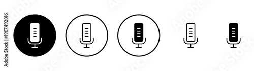 Microphone icon vector. karaoke sign and symbol