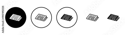 Newspaper icon vector. news paper sign and symbolign