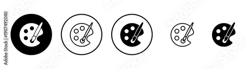 Paint icon vector. paint brush sign and symbol. paint roller icon vector