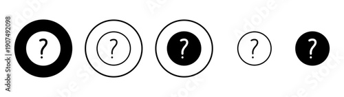 Question icon vector. question mark sign and symbol