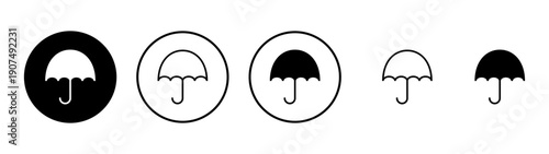 Umbrella icon vector. umbrella sign and symbol