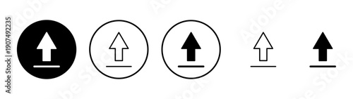 Upload icon vector. load data sign and symbol
