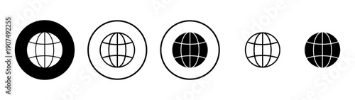 Web icon vector. go to web sign and symbol. web click icon. Global search icon