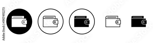 Wallet icon vector. wallet sign and symbol