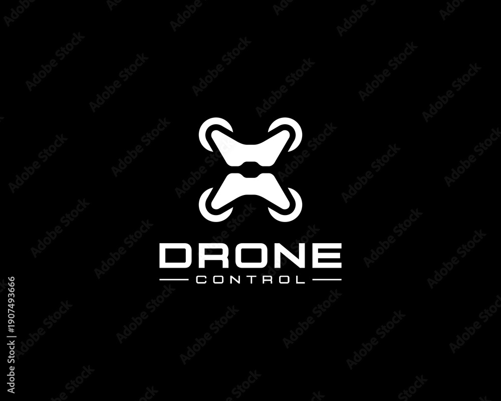 Obraz premium Drone control logo