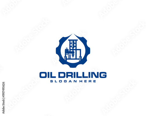 Oil drilling logo