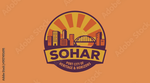 Sohar Port City Heritage And Horizons Flag Design